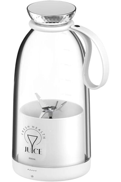 Arabest Portable Juicer,USB Chargeable,Mini Blender,500ml,4-Blade Design,for ...
