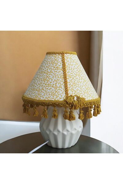 OEM Επιτραπέζιο φωτιστικό yellow Fleur Διαστάσεις 30*20*10 E27