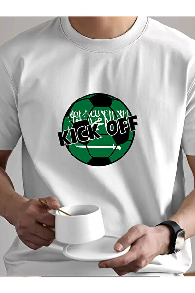 SAUDI Men and Women's 100% Cotton T-Shirt - Oversized Crew Neck Short Sleeve ...