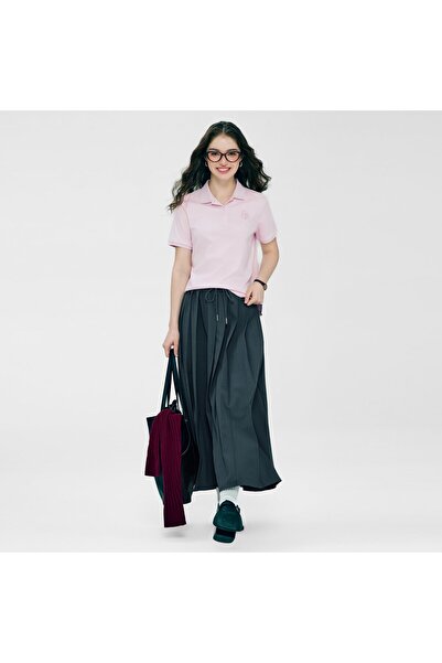 Giordano قميص بولو قطني سائل للنساء