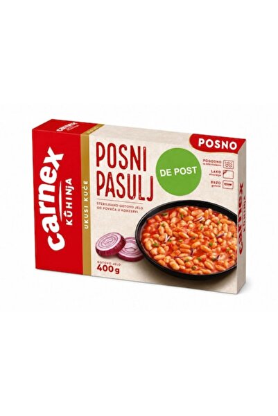 carnex Fasole de post 400g, mâncare gata preparată, gata de consum