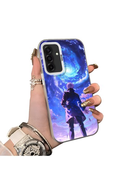 Hontinga Samsung Galaxy A26 Compatible Silicone Edge Hard Back Case Couple Ph...