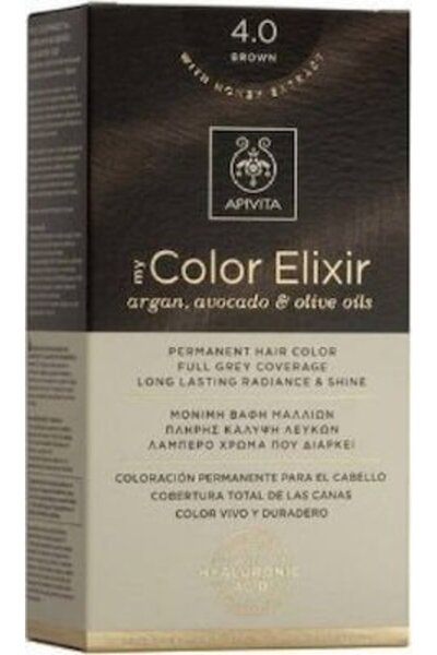 Apivita My Color Elixir Promo Μόνιμη Βαφή Μαλλιών No 4.0 Καστανό, 1τεμ