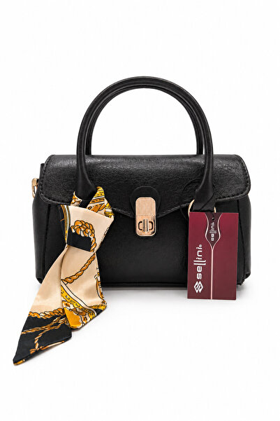 Sellini Eve Flor Brown Women's Hand and Shoulder Bag with Lock Mechanism Styl...