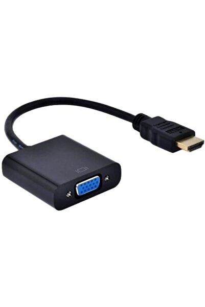 OEM Cablu adaptor HDMI la VGA, 1080p Full HD 60 Hz, 20 cm, Negru