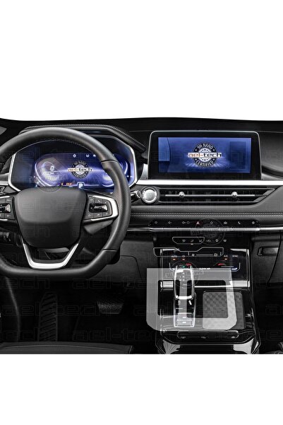 Oroel Chery Tiggo 7 Pro Luxury ve Excellent Uyumlu Vites Etrafı Tpu Koruyucu 2023-2024