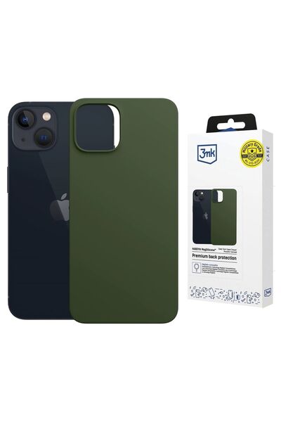 3MK Husă Hardy MagSilicone pentru iPhone 15, Verde