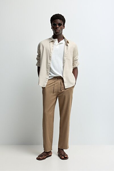 LEFTIES Keten - pamuk jogger pantolon