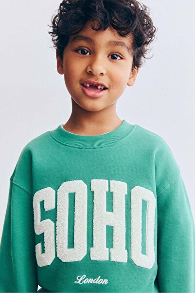 H&M Printed crew-neck sweatshirt