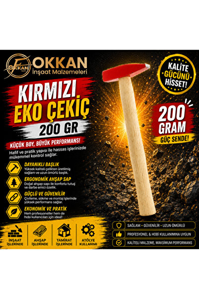 İzeltaş KIRMIZI EKO ÇEKİÇ 200 GR
