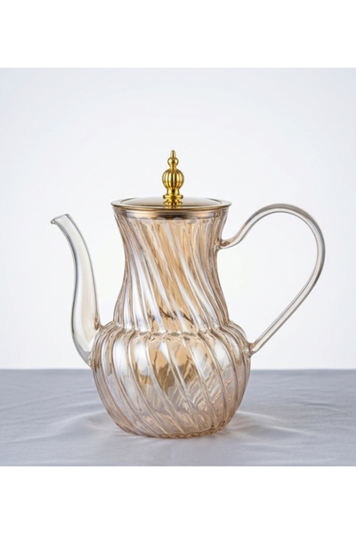 Home Rose Glass Borosilicate Teapot Series Herbal Tea Teapot with Strainer 12...