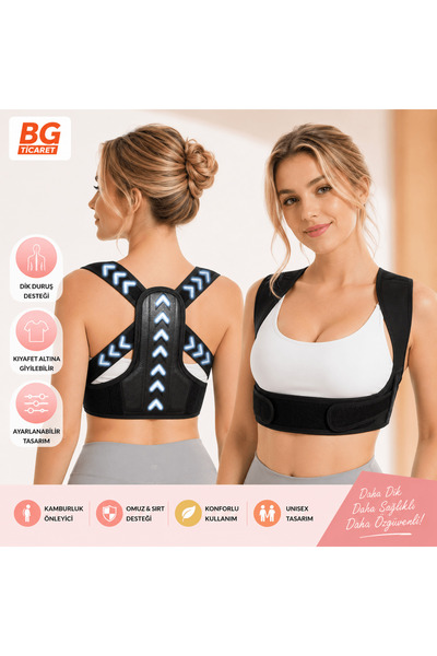 bgvibe Upright Posture Corset Shoulder, Back and Waist Supporter Anti-Hunchba...