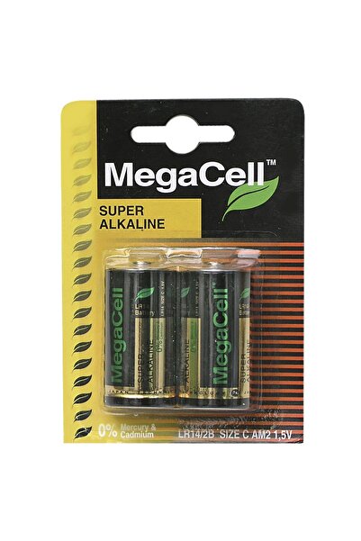 Megacell Αλκαλικές Μπαταρίες Μεσαίου Μεγέθους C*