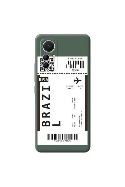 Other Xiaomi Mi 12 Lite Brazil BRA Dark Green Colored Silicone TPU Θήκη