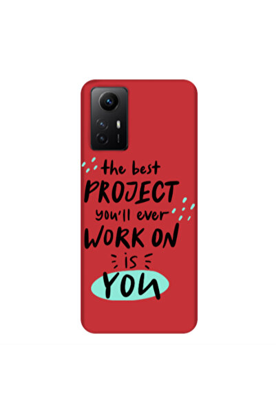 Other Xiaomi Redmi Note 12s The Best Project Red Colored Silicone TPU Θήκη