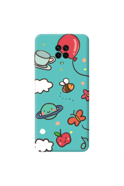 Other Xiaomi Redmi Note 9 Pro cute little ones Turquoise Colored Silicone TPU...