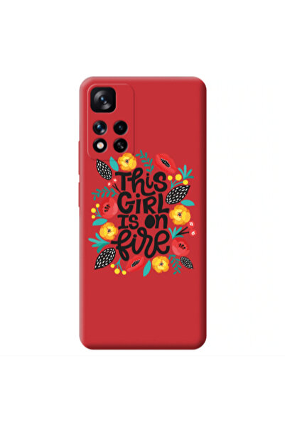 Other Xiaomi Redmi Note 11 Pro 5G This Girl Red Colored Silicone TPU Θήκη