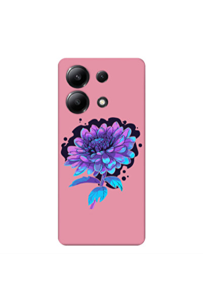 Other Xiaomi Redmi Note 13 4G Witch flower Pink Colored Silicone TPU Θήκη
