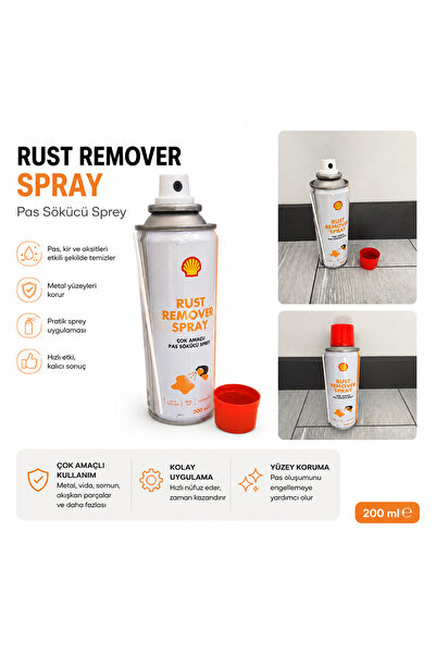 Çok Amaçlı Pas Sökücü Sprey 200 ml (Rust Remover Spray)