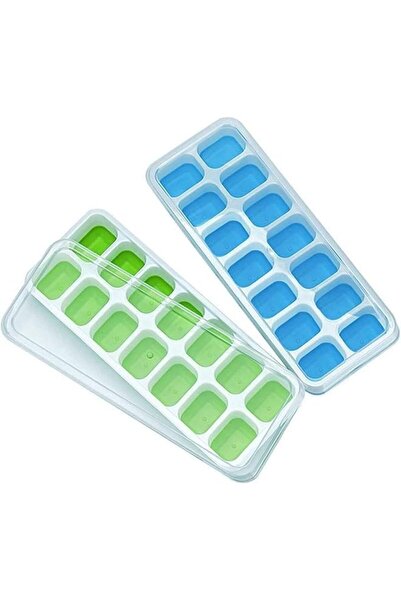 The Bros Ice Cube Trays, Silicone Easy-Release and Flexible 14-Ice Trays with...