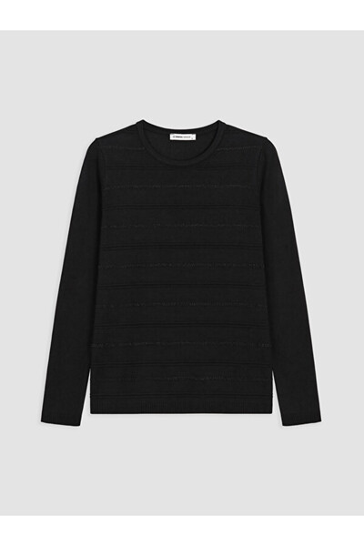 LC Waikiki Rmz Gi̇yi̇m Farkiyla Zero Roba Collar Striped Women's Knitwear Swe...