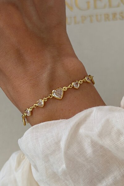 Lavian Accessories Sophia Kalp Detaylı Zirkon Taşlı Bileklik