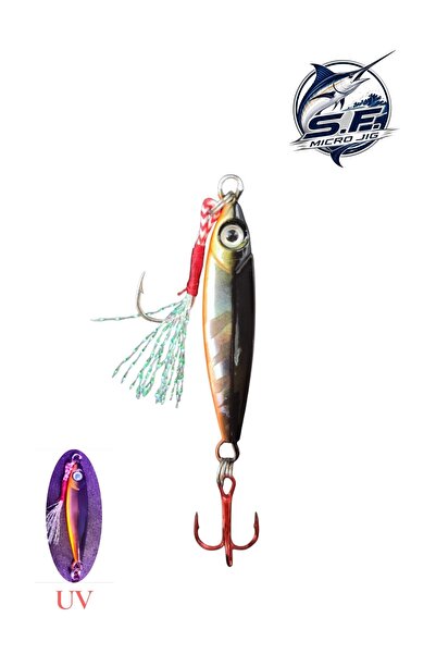 SF Jig Micro 10 gr – 48mm - Uzun Atış Metal Jig Yem - Levrek Lüfer İstavrit A...