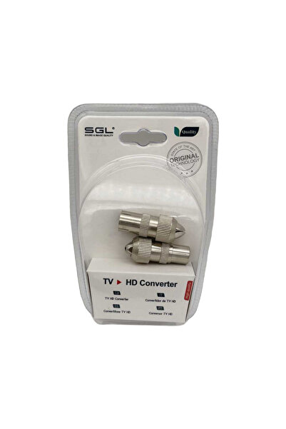 Tradesor Βύσμα κεραίας TV RF Coaxial - 2pcs - 1male/1female - 1325-2 - 098739