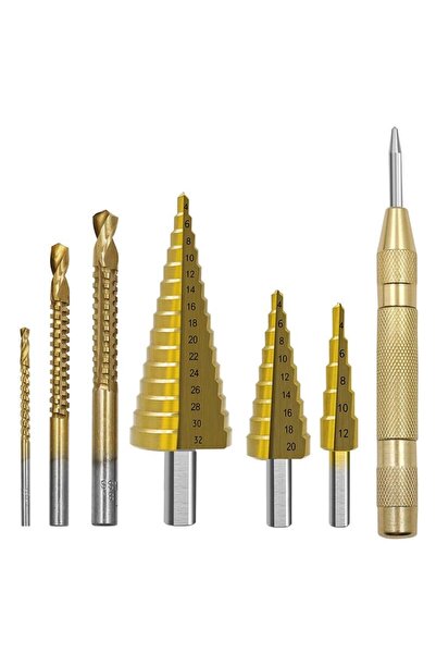 AKSON METAL SANAYİ 7 Parça Kademeli Matkap Ucu Seti HSS