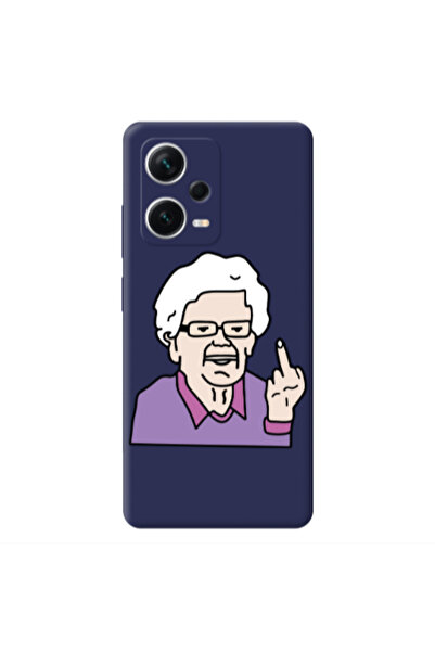 Other Xiaomi Poco X5 Crazy Granny Dark blue Colored Silicone TPU Θήκη