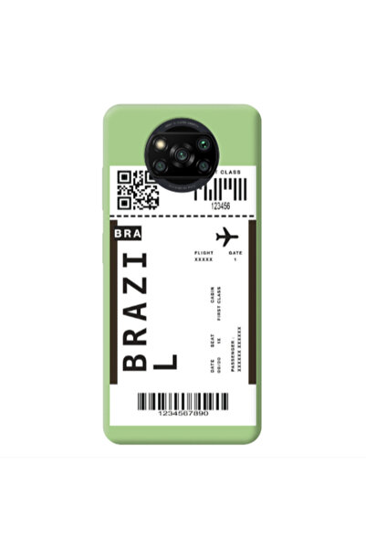 Other Xiaomi Poco X3 /X3 Pro Brazil BRA Light Green Colored Silicone TPU Θήκη