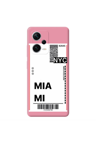 Other Xiaomi Poco X5 Miami NYC Pink Colored Silicone TPU Θήκη