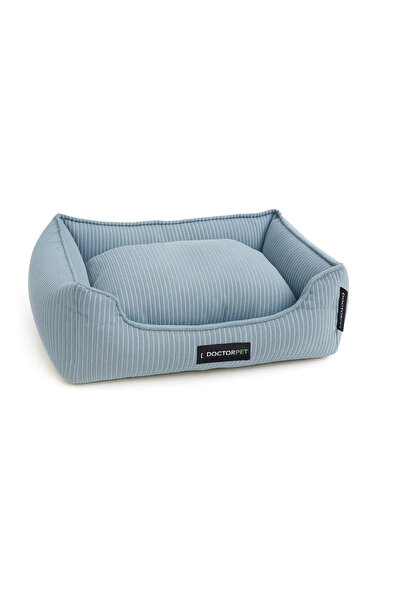 Doctor Pet Corduroy Pet Bed Medium - Baby Blue - Soft & Durable Washable Pet ...
