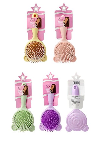 3B Trend Teddy Bear Design Hair Brush – Hair Combing Brush for Children and A...