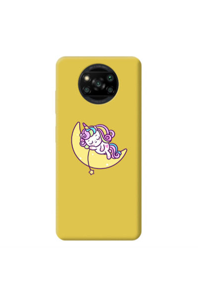 Other Xiaomi Poco X3 /X3 Pro Sleeping horse Yellow Colored Silicone TPU Θήκη