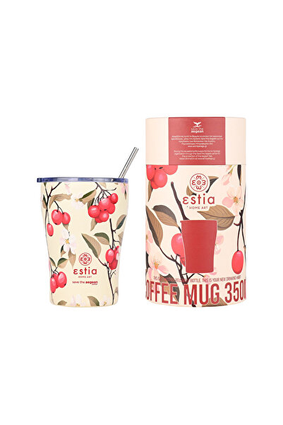 ESTIA HOME ART ECOCASA Θερμομονωτική Κούπα Καφέ 350ml Σακούρα Γουίσπερ Έστια ...