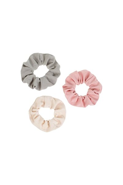 OEM Set 3 buc elastice de păr pentru fete textile, multicolore, coafuri vesele