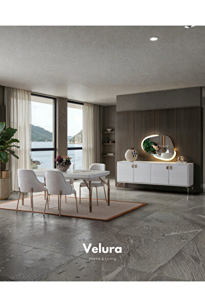 Velura Home & Living Felix Yemek Odası Takımı & Yaşam Odası (Tv Ünitesi Hariç)