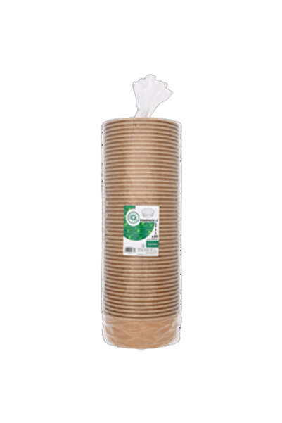 Guillin Recipient pentru salată, Guillin, set 50 bucăți, 1300ml, maro, 183x18...