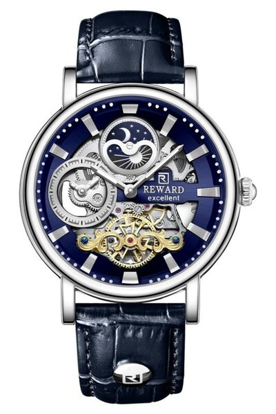 Reward Rd334019M Automatic Men's Wristwatch with Leather Strap
