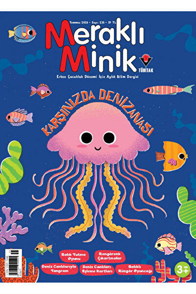 Tübitak Yayınları Meraklı Minik Dergi Temmuz 2026 (3-6 yaş)