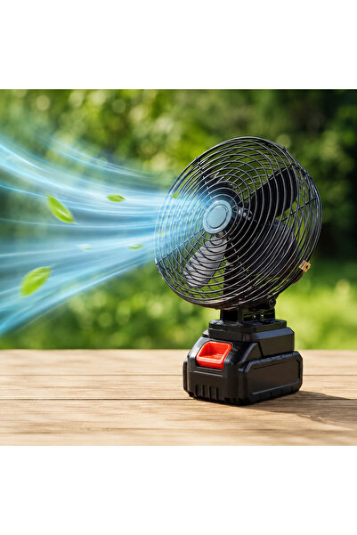 Zenorius Ventilator Portabil cu 2 Acumulatoare 48V 30cm, cu Încărcător Inclus...