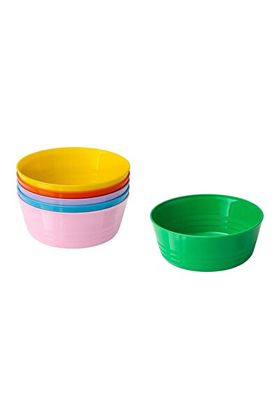 IKEA Kalas Children's Bowl Set Multi-Colored 6 Pieces