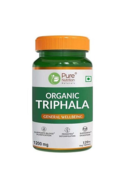 Pure Nutrition Organic Triphala 120 Veg Tablets | Supports Colon Cleanse, Hea...