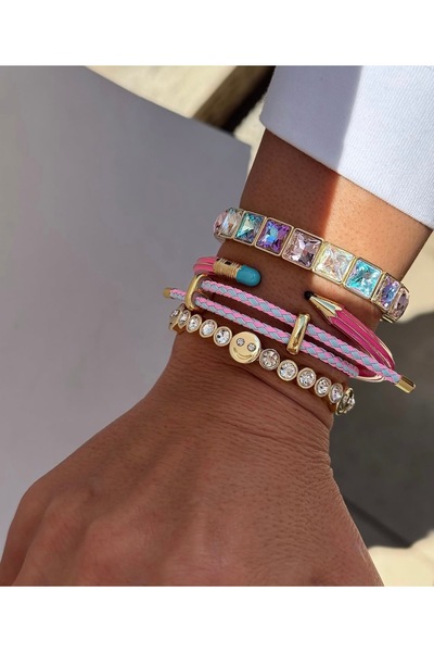Xui Yeni Sezon Pencil Chic Renkli Cuff Kalem Bilezik/Çelik Kalem Bileklik /Ku...