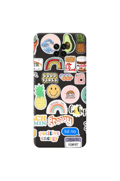 Other Xiaomi Redmi Note 9 Pro Good vibes Black Colored Silicone TPU Θήκη
