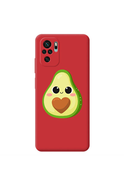 Other Xiaomi Redmi Note 10S Baby avocado Red Colored Silicone TPU Θήκη
