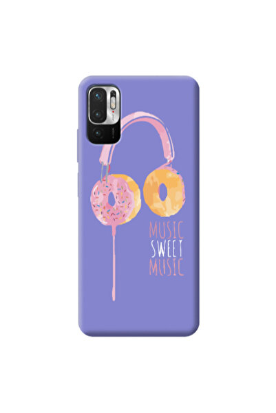 Other Xiaomi Redmi Note 10 Pro 5G Donut earphone Purple Colored Silicone TPU ...