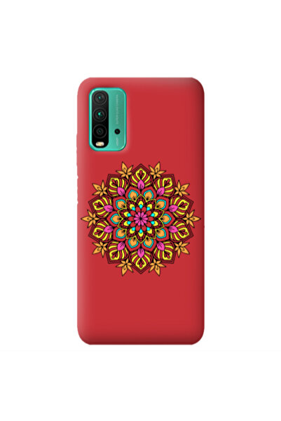 Other Xiaomi Poco M3 Mandala D6 Red Colored Silicone TPU Θήκη