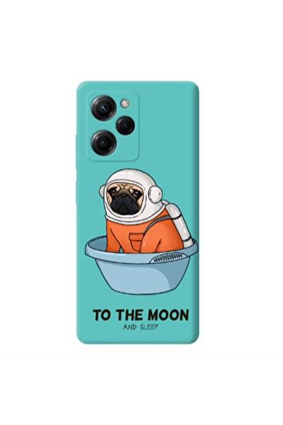 Other Xiaomi Poco X5 Pro To the moon Turquoise Colored Silicone TPU Θήκη